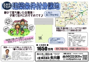 広告　分譲地(北本)2017(カラー)A4